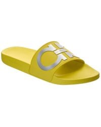 Ferragamo - Groove 2 Rubber Slide - Lyst
