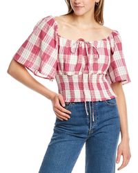 DNT - Plaid Top - Lyst