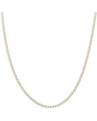 Italian Gold - 10K Pave 2.4Mm Semi-Solid Cuban Link Chain - Lyst