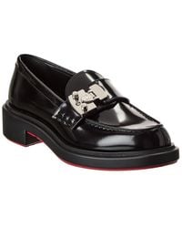 Christian Louboutin - Urban Moc Lock Leather Loafer - Lyst