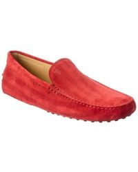 Tod's - Gommini Suede Loafer - Lyst