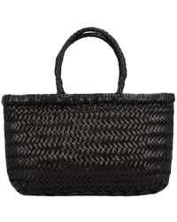 Dragon Diffusion - Mini Flat Gora Leather Shoulder Bag - Lyst