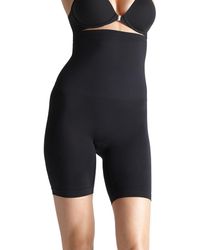 Yummie By Heather Thomson High Waist Thigh Shaper - Black