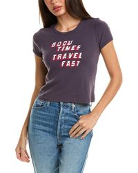 Mother - Denim The Itty Bitty Ringer T-shirt - Lyst