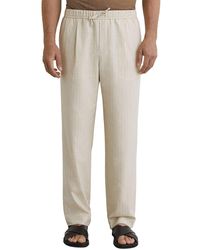 Reiss - Slayman Pinstripe Tapered Linen-Blend Trouser - Lyst
