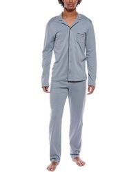 Hanro - 2pc Button Front Pajama Set - Lyst