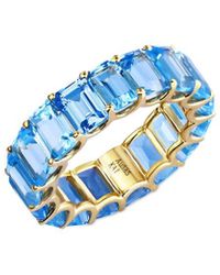 Kai Fine Jewelry - 14K 11.00 Ct. Tw. Topaz Eternity Ring - Lyst