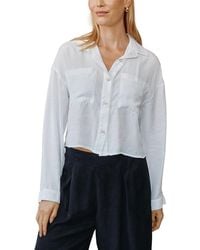 Bella Dahl - Button Down Cropped Shirt - Lyst