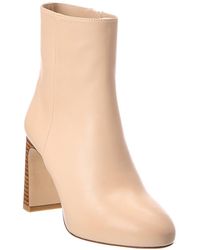 Stuart Weitzman - Babette Platform Zip Leather Bootie - Lyst