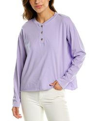DONNI. Light Henley T-shirt - Purple