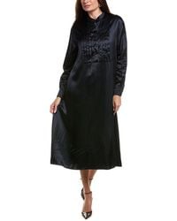 Officine Generale - Officine Generale Esmee Satin Dress - Lyst