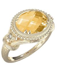 Reiss - 14K 2.50 Ct. Tw. Diamond & Citrine Ring - Lyst