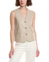 Rag & Bone - Belle Linen-Blend Vest - Lyst