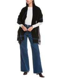 Vince - Lightweight Border Stripe Wool & Cashmere-Blend Wrap - Lyst