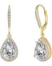 Genevive Jewelry - 14k Over Silver Earrings - Lyst