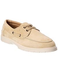 Tod's - Suede Boat Shoe - Lyst