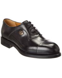 Gucci - Interlocking G Leather Oxford - Lyst