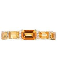 Gregg Ruth - 14K 1.46 Ct. Tw. Diamond & Citrine Ring - Lyst