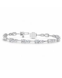 Lab Grown Diamonds - 14K 5.50 Ct. Tw. Lab-Grown Diamond Tennis Bracelet - Lyst