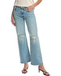 Mother - The Mid-Rise Maven Sneak Peak A Boo Wide Leg Jean - Lyst
