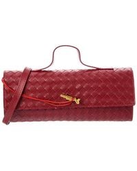 Isabella Rossetti - Faye Hand-Woven Leather Clutch - Lyst