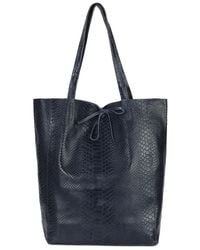 Tiffany & Fred Paris - Embossed Leather Tote - Lyst