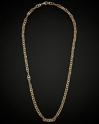 Italian Gold - 14k Semi Solid Fancy Mariner Necklace - Lyst