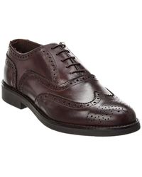 Alfonsi Milano - Brogue Leather Oxford - Lyst