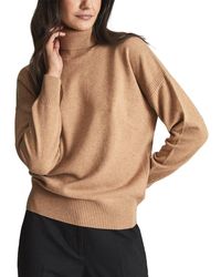 Reiss - Nova Knitted Roll Neck Wool-blend Sweater - Lyst