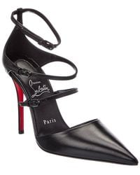 Christian Louboutin - Logo Leather Pump - Lyst