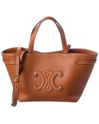 Celine - Cabas Mini Leather Tote - Lyst