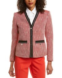 Anne Klein Tweed Jacket - Red