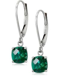 MaxColor - 10k 1.35 Ct. Tw. Lab-grown Emerald Earrings - Lyst
