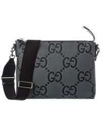 Gucci - Medium Jumbo Gg Leather Messenger Bag - Lyst