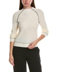 Bruno Magli - Shaker Funnel Neck Wool & Cashmere-blend Sweater - Lyst
