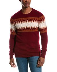 SCOTT & SCOTT LONDON - Fairisle Wool & Cashmere-blend Crewneck Sweater - Lyst
