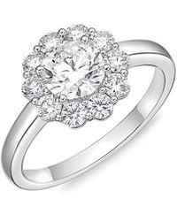 Memoire 18k 1.56 Ct. Tw. Diamond Blossom Ring - Multicolor
