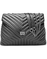 Tiffany & Fred Large Quilted Leather Tote - Black