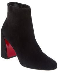 Christian Louboutin - Turela 85 Suede Bootie - Lyst