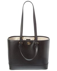 Gucci - Ophidia Mini Leather Tote - Lyst