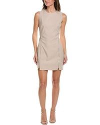 Kenneth Cole - Zipper Detail Sheath Dress - Lyst