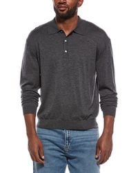 FRAME - Superfine Wool Polo Sweater - Lyst