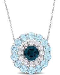 Rina Limor - Silver 14.56 Ct. Tw. Gemstone Pendant Necklace - Lyst
