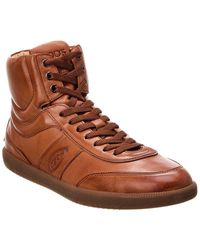 Tod's - Leather High-top Sneaker - Lyst