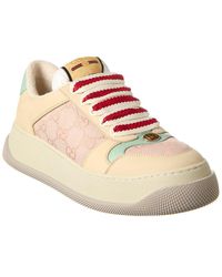 Gucci - Screener GG Canvas & Leather Sneaker - Lyst