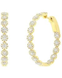 Diana M. Jewels - Fine Jewelry 14k 1.58 Ct. Tw. Diamond Hoops - Lyst