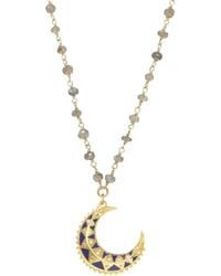 Rachel Reinhardt Jewelry - 14k Vermeil Labradorite Wrap Necklace - Lyst