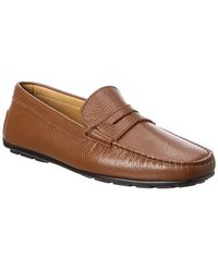 Tanta Italia Leather Penny Loafer - Brown