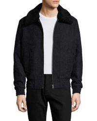 slate and stone wool jacket