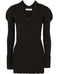 Bottega Veneta - Ribbed Knit Wool Sweater - Lyst